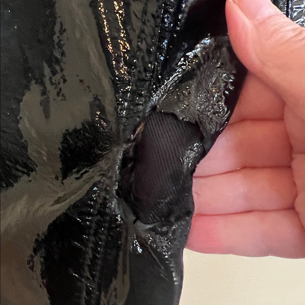 Helmut Lang Glossy Black Jean Jacket Style Jacket Italian Fabric - Picture 11 of 13